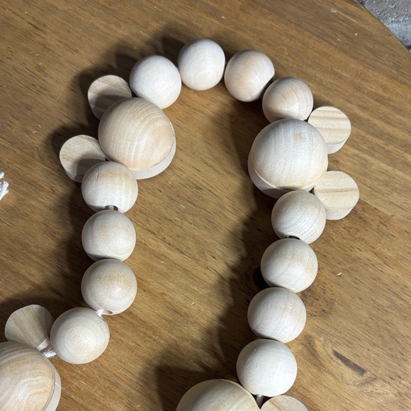 Disney Mickey Mouse Wooden Bead Garland w/Tassels Decor Accent 39" GIFT NEW - Picture 7 of 9